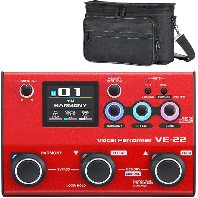 보스 보컬 이펙터 VE-22 & 운반 가방 CB-VE22 세트