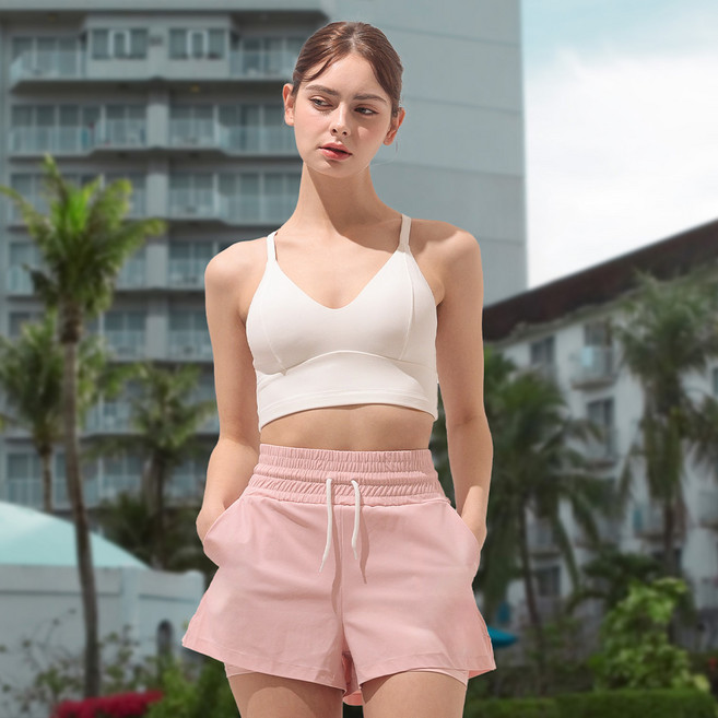 에어워크서프 여성래쉬가드 3부 반바지레깅스 YAWe4116