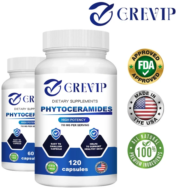 프리미엄 피토세라마이드 고구마 추출물 피부 보습 강화 주름 개선 피부 장벽 강화 탄력 증진 건조함 완화 천연 성분 식물성 캡슐 GMP 인증, 1개, 60정 - 쿠팡