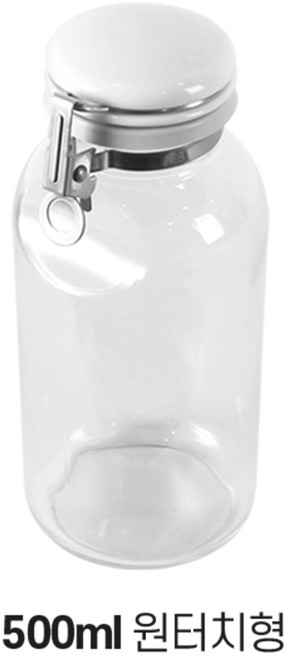 셀러메이트 밀폐 유리병 [원터치형], 500ml, 1개