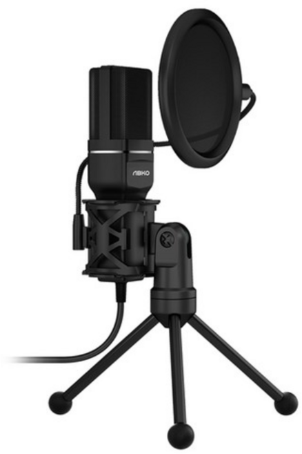 앱코 USB 콘덴서 스트리밍 방송용 마이크, MP3300