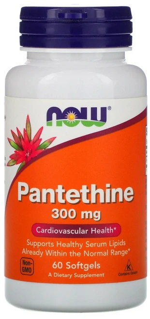 Nowfoods 나우푸드 Pantethine 판테테인 300mg 60정 판테틴 코엔자임 판토텐산 조효소 CoA 코엔자임 A 전구체, 1개 - 쿠팡