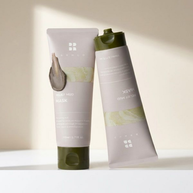 [1&1/쫀쫀모공팩] 비알머드 릴리프 머드 마스크팩 110ml+110ml, 1개, 2개입