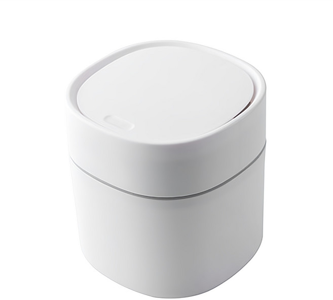 슬림 원라인 똑딱 미니 휴지통, 화이트