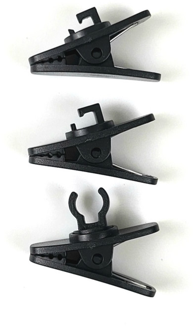 고정 홀더 거치용 옷깃착용 클립 마이크 촬영장비 거치대 무선마이크 와이어 휴대용 소형 이어폰줄 집게 액세서리 핀마이크고정 전선 회전형 방송용 핀마이크 핀마이크클립 10개묶음, B B형