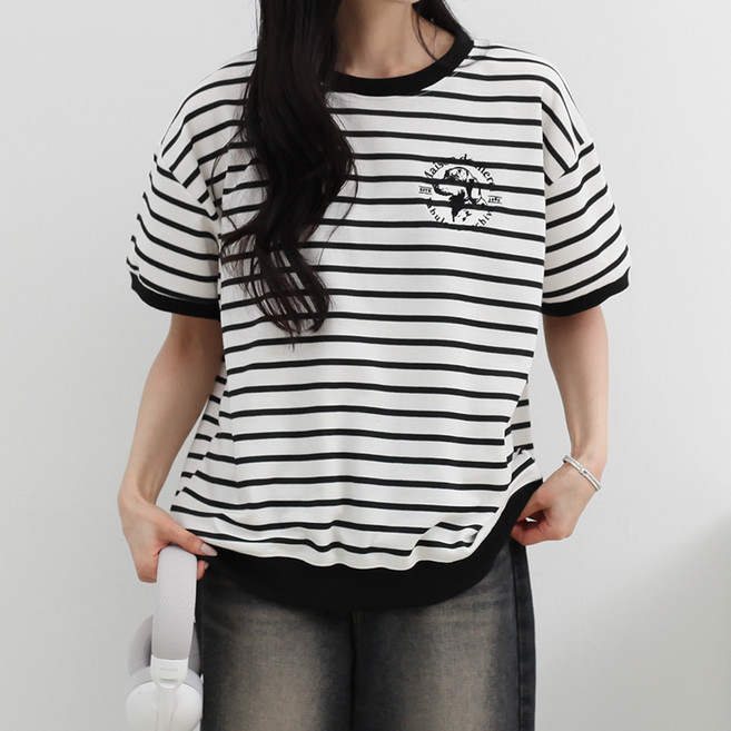 루나샵 강아지단 반팔 맨투맨