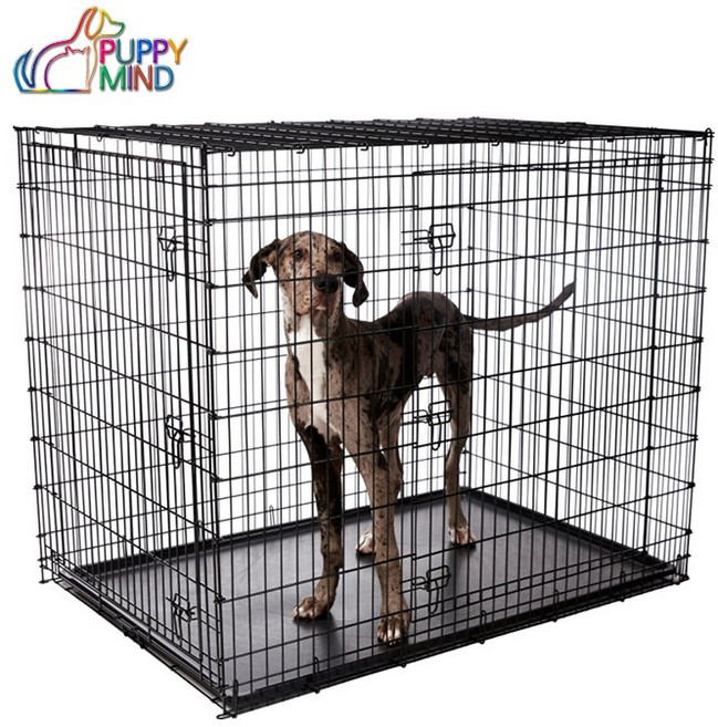 퍼피마인드 하이퍼 2중 코팅 업그레이드 크롬코팅 강아지 철장 애견철장, 1개
