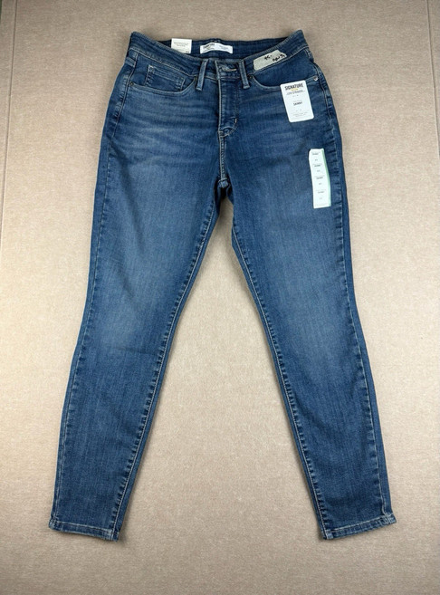 [Levi Strauss] 시그니처 골드 리바이스 진 여성용 6S 28x28 블루 토털리 셰이핑 스키니 스트레치