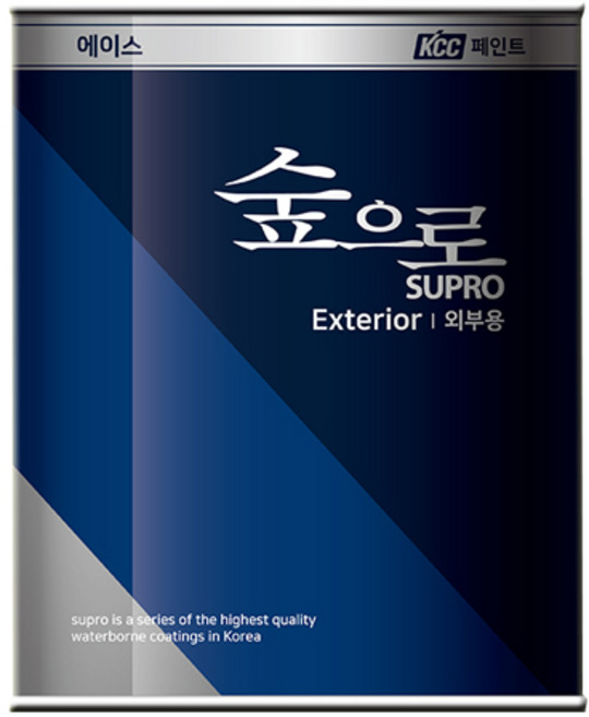 KCC 친환경 수성페인트 숲으로 외부용 플러스, 백색 무광, 1개, 3.78L