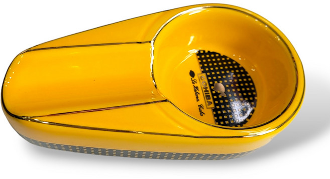 타원형 시가 레스트 Oval 시가 Ashtray 옐로우, 1개