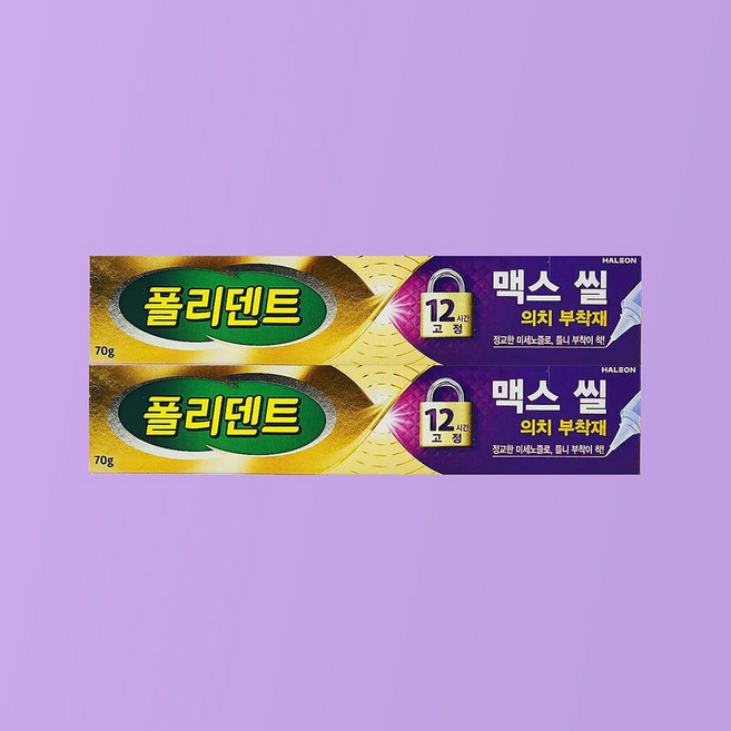 폴리덴트 맥스씰 의치 부착재70g 1개, 1개입, 2개