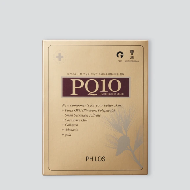 [필로스화장품] PQ10 하이드로 골드마스크 1BOX (5장), 5개입, 5개 - 쿠팡
