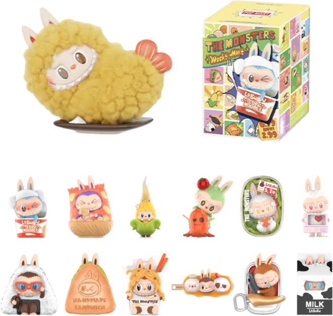 정품 팝마트 라부부 피규어 수상한 편의점 시리즈, 1개