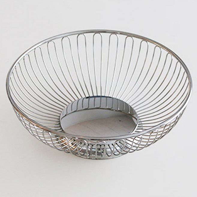 [F_M]플로우 스텐 와이어 바스켓 5종 인테리어소품 감성템, 1개, 원형