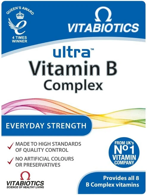 영국 비타바이오틱스 Vitabiotics Ultra Vitamin B 울트라 비타민B 컴플렉스, 1개, 60정 - 쿠팡