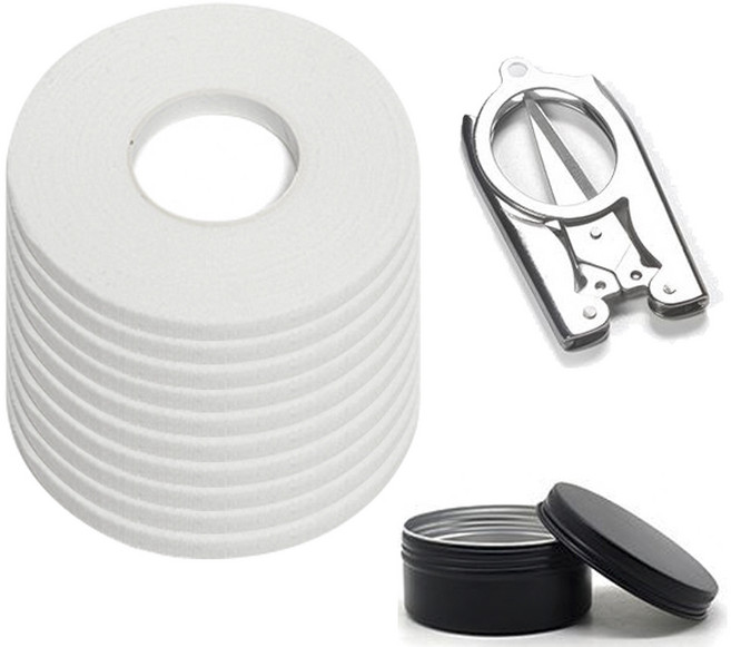 블루인쇼어 손가락 테이프 10m 10개입 케이스 가위 증정 주짓수 유도 클라이밍 배구 크로스핏 테이핑, 10개