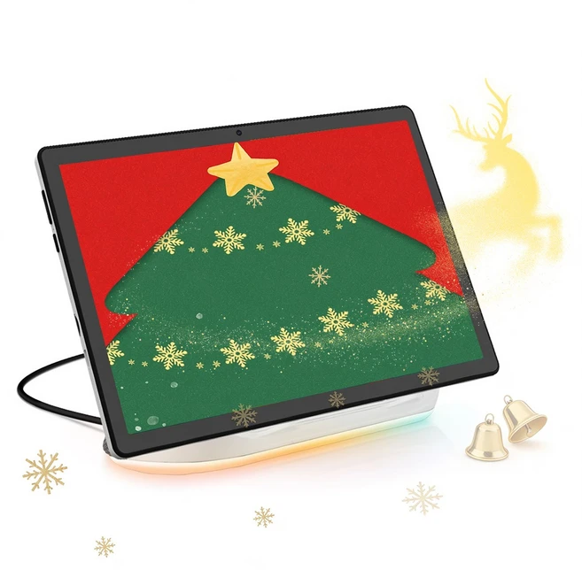 Wqplo A10 PRO 태블릿PC 10.1인치태블릿 14G+64G 8 코어 안드로이드 14, 흰색(사운드 베이스 동봉), 64GB, Wi-Fi - 쿠팡