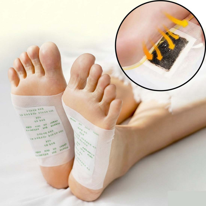 [ 대용량 ] 대나무 해독 발바닥 독소 힐링 목초수액 시트 패치 풋패치 대용량, 1세트, 100매입