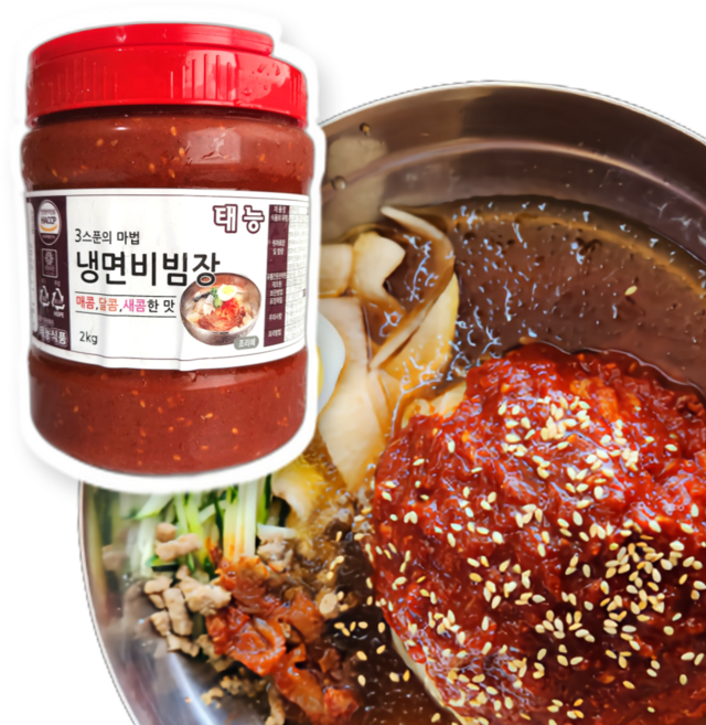 [당일출고] 태능 냉면비빔장 2kg 비빔냉면 식당용 업소용 비빔장 양념장 태능식품, 1개