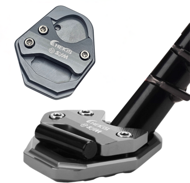 CHEKIS SYM 크루심 조이맥스 보이저 사이드스탠드클립 신형타입 스탠드클립, 그레이, 1개