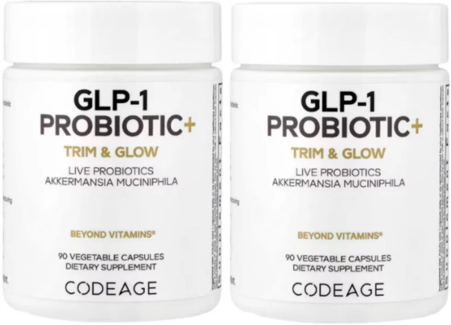 코드에이지 GLP-1 프로바이오틱 유산균 5억 AFU 이눌린 90캡슐 2개, 90정 - 쿠팡
