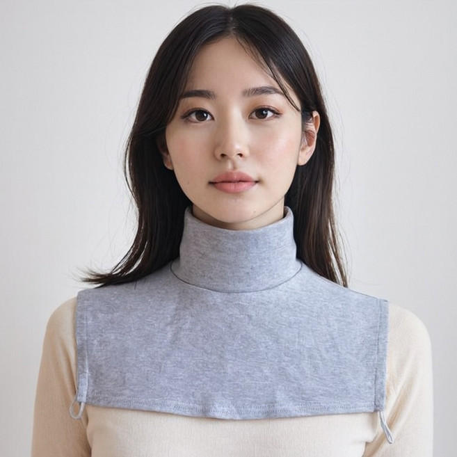 하네르 페이크목폴라 공갈목티 목토시, 그레이, 1개