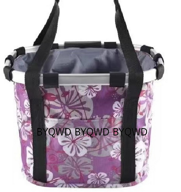 자전거 앞 바구니 접이식 전동 퀵보드 바스켓 탈부착 블랙 1개, 알루미늄 프레임 B형 * 1개