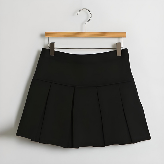 여성용 프레피 플리츠 스커트