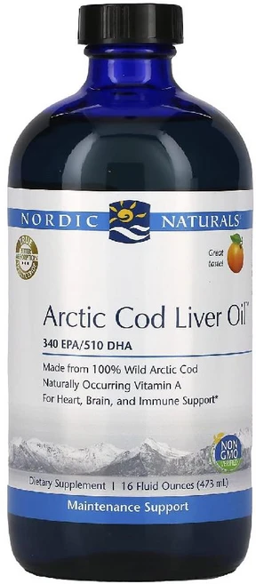 노르딕네츄럴스 북극 대구 간유 오렌지향 473ml, 1개 - 쿠팡