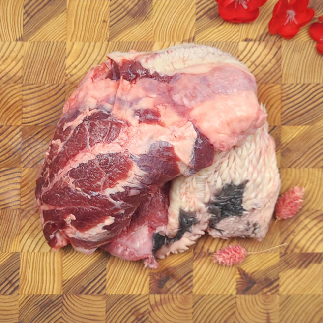 한우 소뽈살 1kg 소머리국밥 머릿고기 냉동 수육, 1개