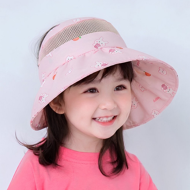 멜로우두두 아기 유아 썸머 오픈 버킷햇 플랩캡