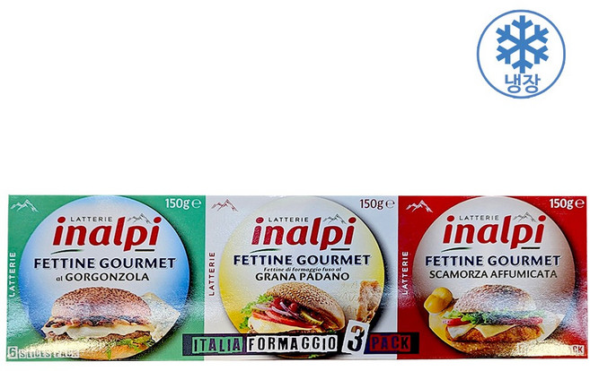 코스트코 이날피 슬라이스 치즈, 3개, 150g