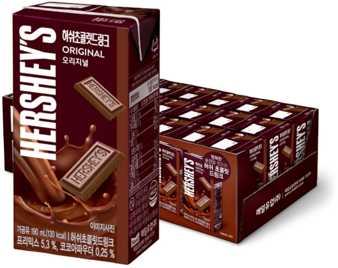 허쉬드링크 초콜릿, 190ml