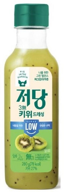 삼립 PIG 상큼한 맛 토스트용 소스 저당 키위드레싱, 1개, 280L