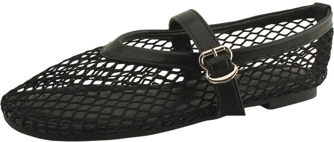 매쉬 시스루 망사 메리제인 여름 플랫슈즈