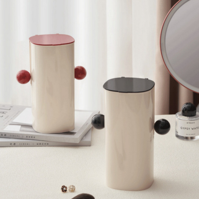 마글론 컬러볼 오토 메이크업 브러쉬 꽂이 정리함, 블랙, 1개