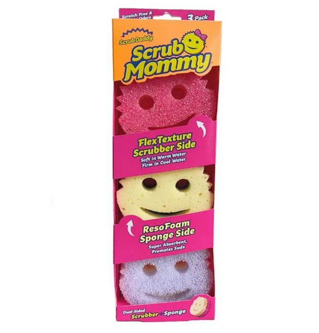 스크럽마미 양면 수세미 부드럽고 단단한 주방세척 스펀지 거품풍성 코팅팬 유리컵 세척용, 1개