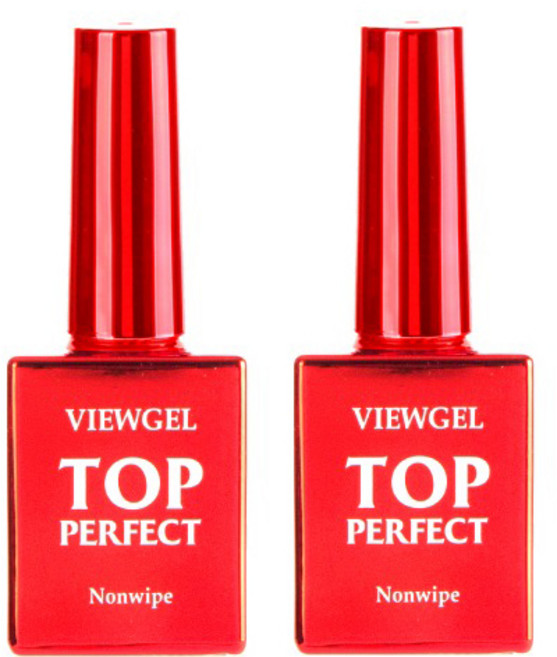 뷰젤 퍼펙트 탑젤 논와이프 1+1, 2개, 10ml, 투명