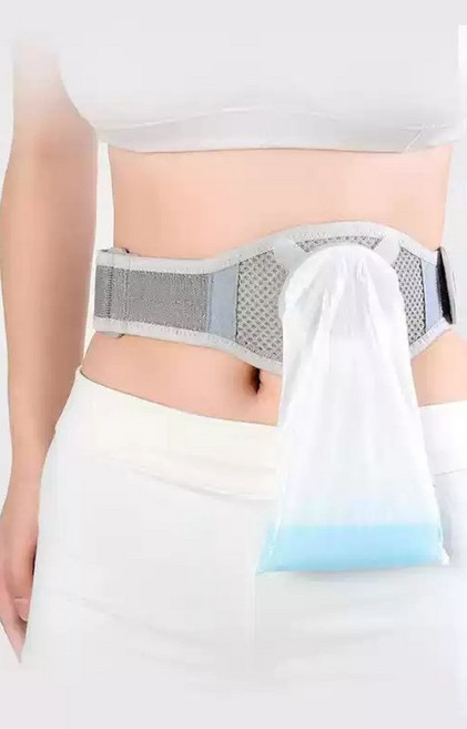 장루복대 벨트 탈장 예방 방지 보호대 커버 허리 밴딩 환자용 인공항문 주머니 봉지 세트, 02.8cm+투명 80개, 1세트