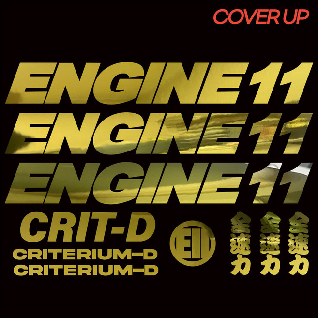 [2024년 2025년]엔진11 크릿디 픽시 자전거 데칼 커버업 스티커 세트 ENGINE11 CRIT-D COVER-UP SET, 미러18k골드