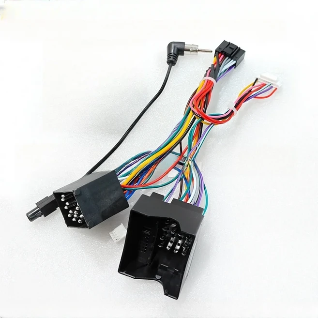 BMW E39 E46 91 X5 안드로이드 라디오 전원 케이블 카 GPS MP5 플레이어 패널 프레임 배선 하네스 (캔버스, 01 Cable Only