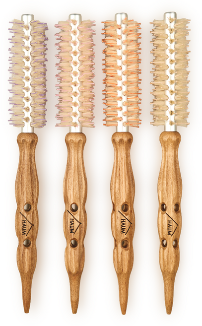 HAUM 하움 뿌리 볼륨 롤브러쉬 0호 돈모 셀프 드라이 헤어빗, 1개, 베이지