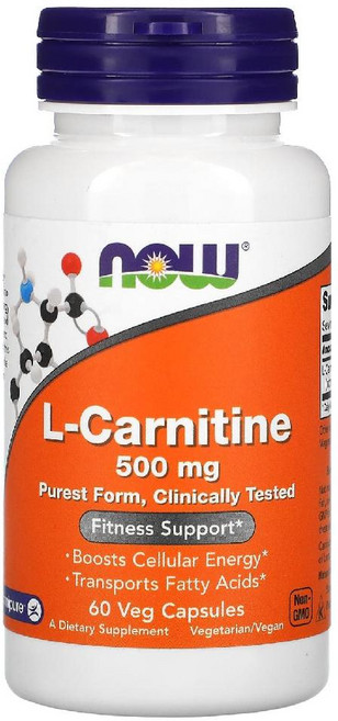 나우푸드 카르니틴 타르트레이트 아미노산 엘카르니틴 Carnitine 500mg 60캡슐, 1개
