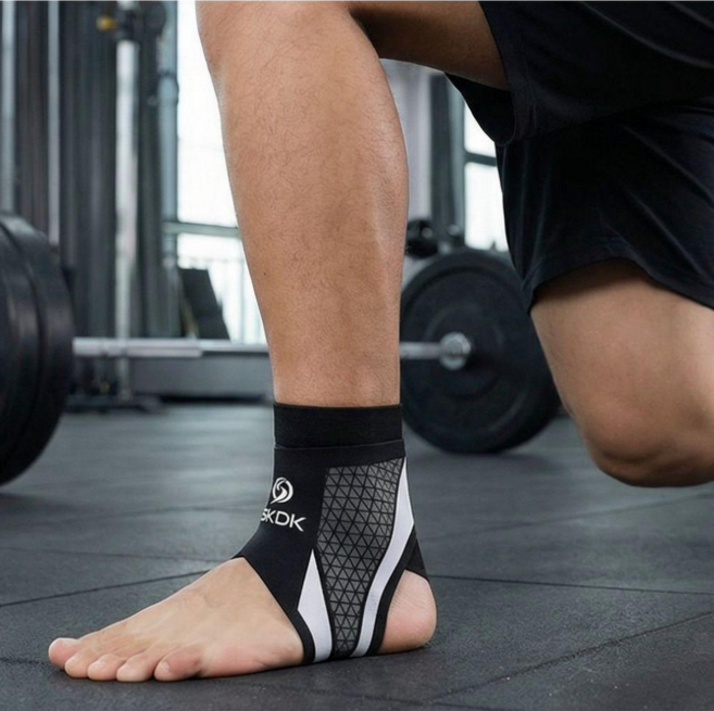 테이핑 발목 보호대 낱개입, Black, 1개