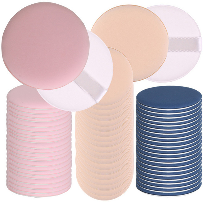 테네져 3색 원형 파운데이션 에어쿠션 퍼프 60개, 1개