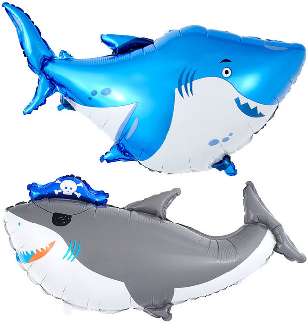 파티팡 대형 상어 은박풍선 샤크 호일풍선 2종세트, 1개