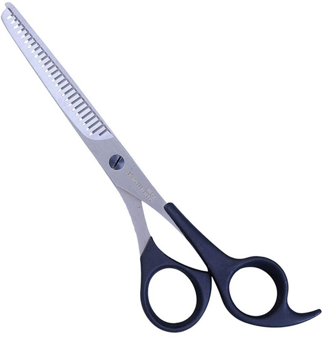 ALLEX 일본 셀프 헤어 숱 가위 17.8cm(7인치) 남성 및 여성용 가정용 헤어컷 텍스처 가위 스테인리스 스틸 블랙 일본산 229965, 17.8cm(7인치) 얇은 가위, 17.8cm(7인치) 얇은 가위