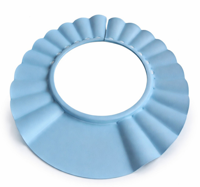 로로랜디 성인 샴푸캡 환자 사이즈 조절 임산부 머리감기 노인용 쌍수 어른 헤드캡 샤워 요양원, 1개, 블루