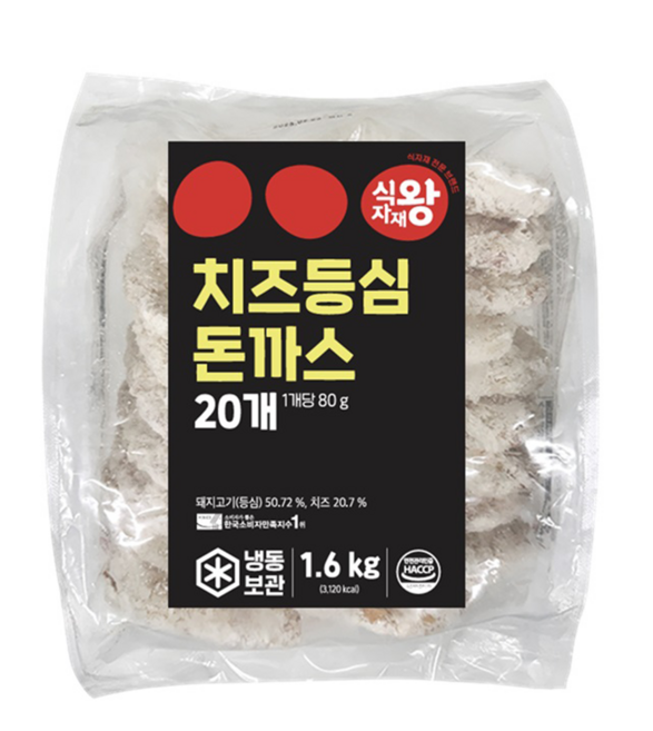 식자재왕 치즈등심돈까스 1.6kg, 1개