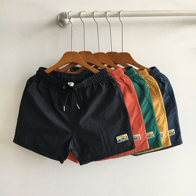 벙커벙커 빅사이즈 쿨 아이스 4부 밴딩 패치 반바지